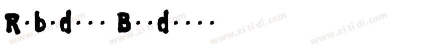 Robodron Bold字体转换